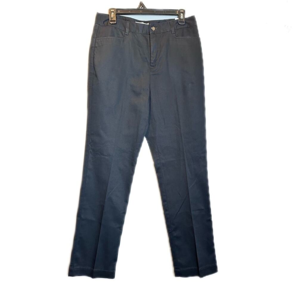 Christopher and Banks Trousers classic straight leg spot by zipper